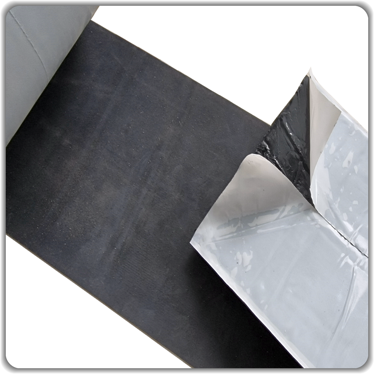 EPDM 1,2 mm ★ Unterseite vollflächig mit Butyl-Selbstklebeschicht