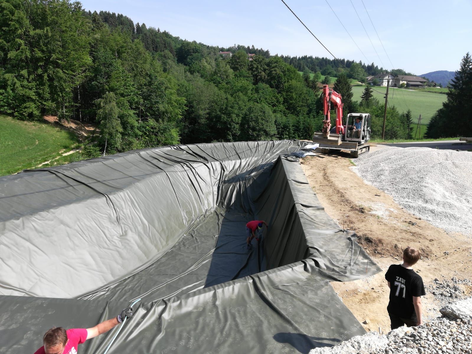 Teichfolie olivgrün (ähnlich RAL 6003) 1 mm und 1,5 mm