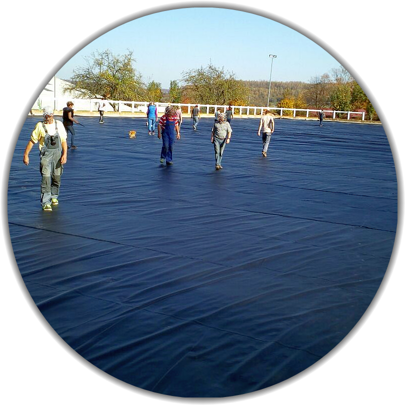 Reitplatzfolie elastplan Teichfolie PVC 0,8 mm
